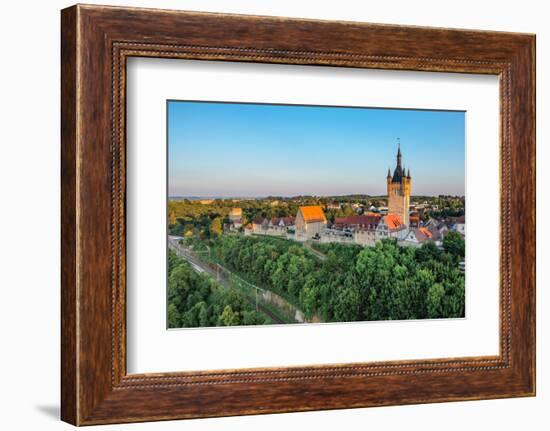 Bad Wimpfen with Blue Tower, Neckartal Valley, Burgenstrasse, Baden-Wurttemberg, Germany, Europe-Markus Lange-Framed Photographic Print