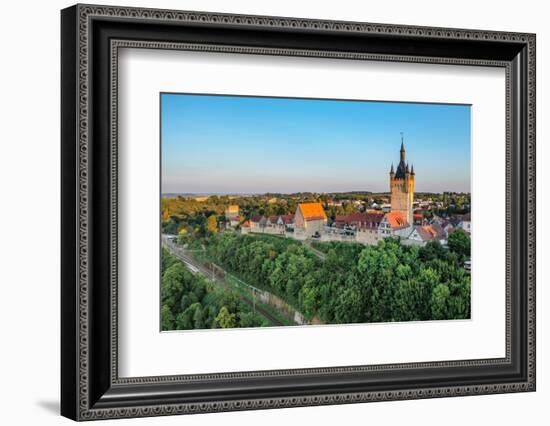 Bad Wimpfen with Blue Tower, Neckartal Valley, Burgenstrasse, Baden-Wurttemberg, Germany, Europe-Markus Lange-Framed Photographic Print