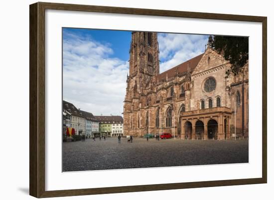 Baden-Wurttemburg, Black Forest, Old Town, 11th Century Munster Cathedral-Walter Bibikow-Framed Photographic Print
