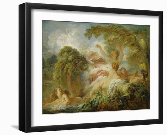 Badende Mädchen. Um 1772 - 1775-Jean Honoré Fragonard-Framed Giclee Print