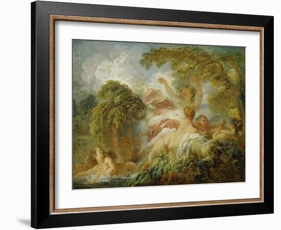 Badende Mädchen. Um 1772 - 1775-Jean Honoré Fragonard-Framed Giclee Print