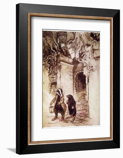 Badger and Mole, Willow-Arthur Rackham-Framed Photographic Print