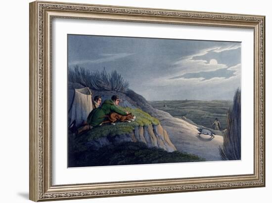 Badger Catching, 1820-Henry Thomas Alken-Framed Giclee Print
