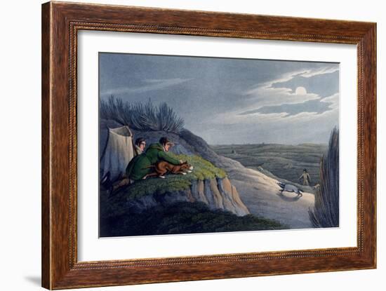 Badger Catching, 1820-Henry Thomas Alken-Framed Giclee Print