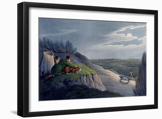 Badger Catching, 1820-Henry Thomas Alken-Framed Giclee Print