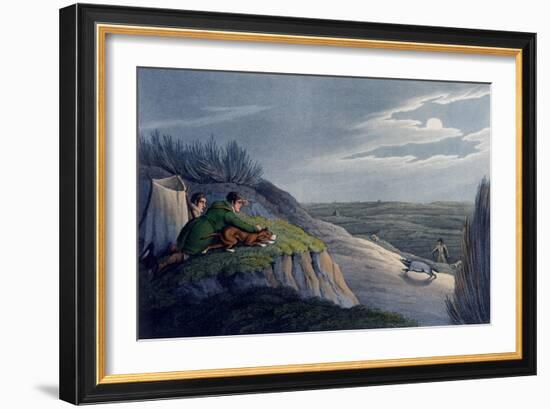 Badger Catching, 1820-Henry Thomas Alken-Framed Giclee Print