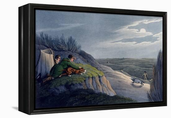 Badger Catching, 1820-Henry Thomas Alken-Framed Premier Image Canvas