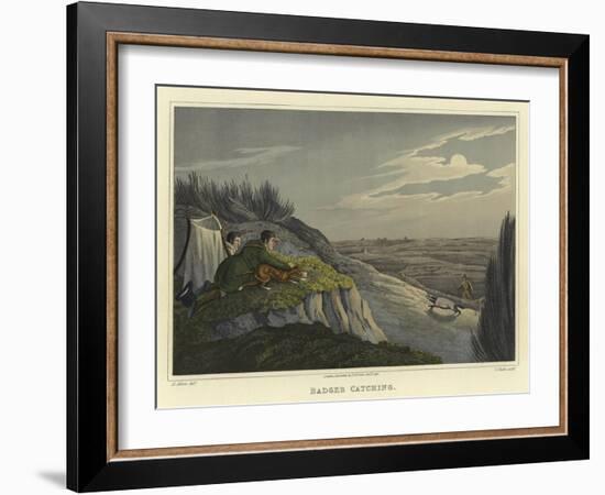 Badger Catching-Henry Thomas Alken-Framed Giclee Print