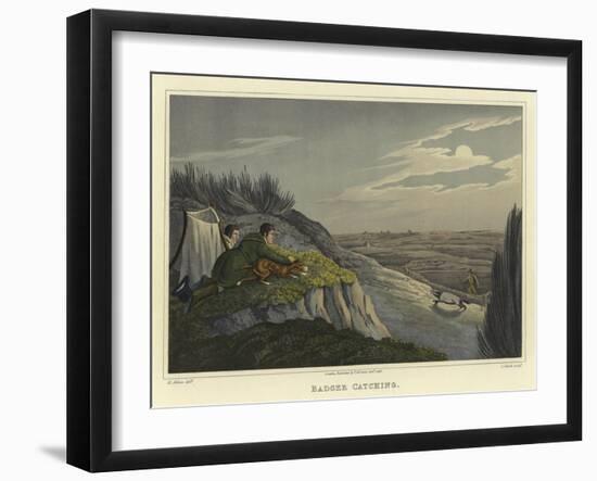 Badger Catching-Henry Thomas Alken-Framed Giclee Print