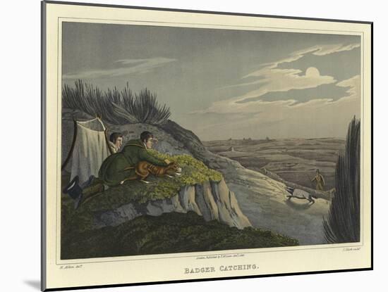 Badger Catching-Henry Thomas Alken-Mounted Giclee Print