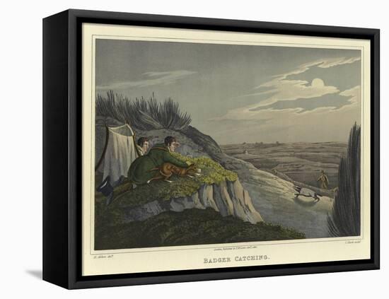 Badger Catching-Henry Thomas Alken-Framed Premier Image Canvas