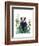 Badger In The Garden-Fab Funky-Framed Art Print