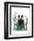 Badger In The Garden-Fab Funky-Framed Art Print