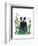 Badger In The Garden-Fab Funky-Framed Art Print