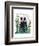 Badger In The Garden-Fab Funky-Framed Premium Giclee Print