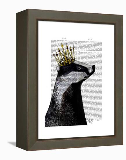 Badger King-Fab Funky-Framed Stretched Canvas