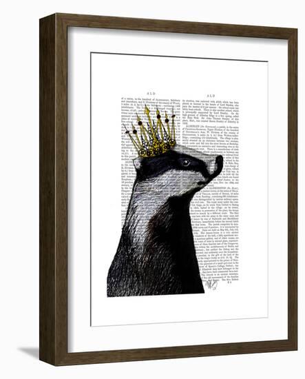 Badger King-Fab Funky-Framed Art Print