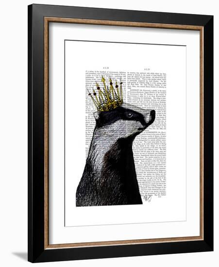 Badger King-Fab Funky-Framed Art Print