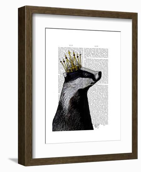 Badger King-Fab Funky-Framed Art Print