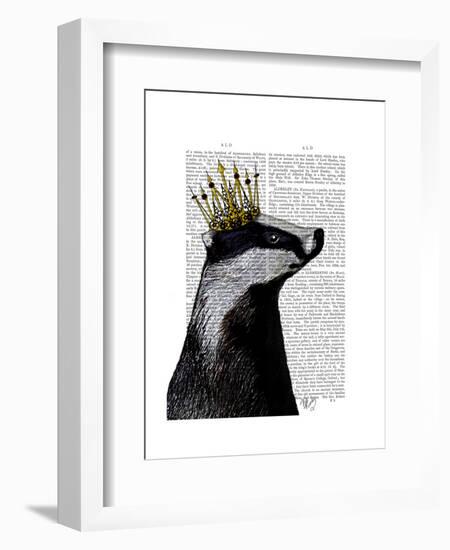 Badger King-Fab Funky-Framed Art Print