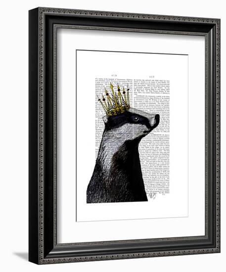 Badger King-Fab Funky-Framed Art Print