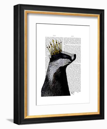 Badger King-Fab Funky-Framed Art Print