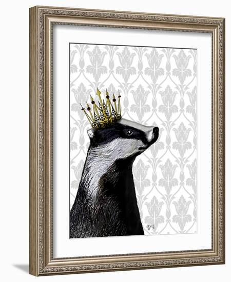 Badger King-Fab Funky-Framed Art Print