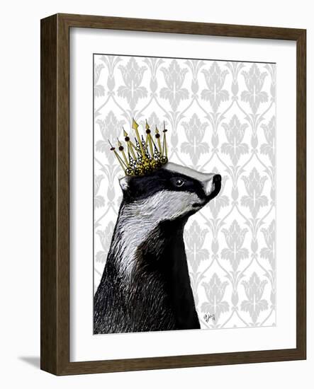 Badger King-Fab Funky-Framed Art Print