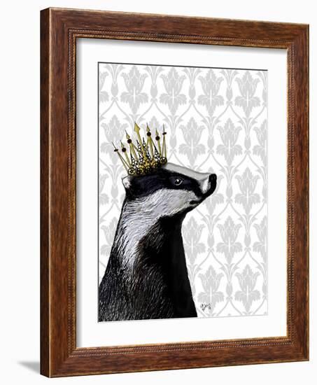 Badger King-Fab Funky-Framed Art Print