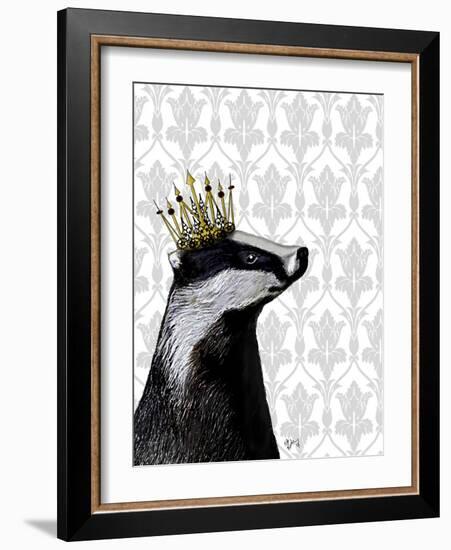 Badger King-Fab Funky-Framed Art Print