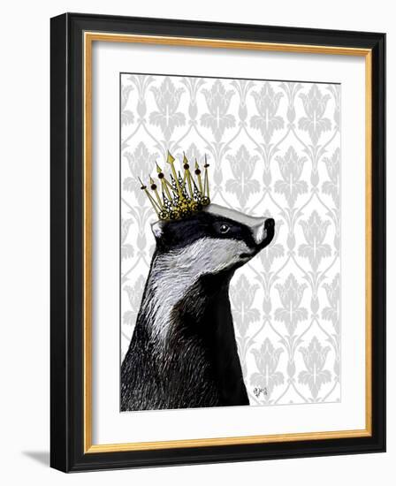 Badger King-Fab Funky-Framed Art Print