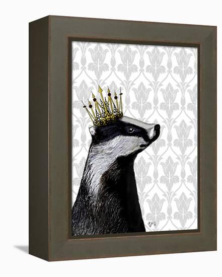 Badger King-Fab Funky-Framed Stretched Canvas