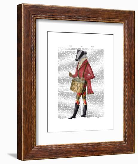 Badger Minstrel-Fab Funky-Framed Art Print