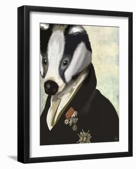 Badger the Hero-Fab Funky-Framed Art Print