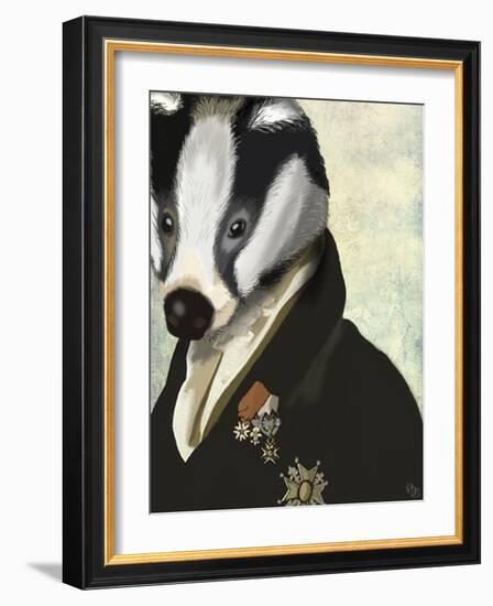 Badger the Hero-Fab Funky-Framed Art Print