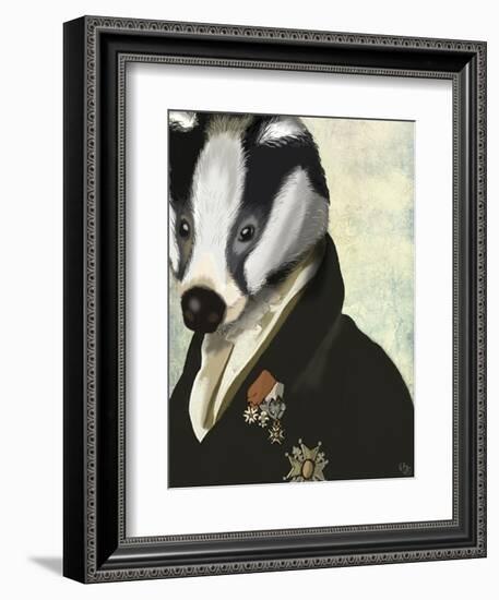 Badger the Hero-Fab Funky-Framed Art Print