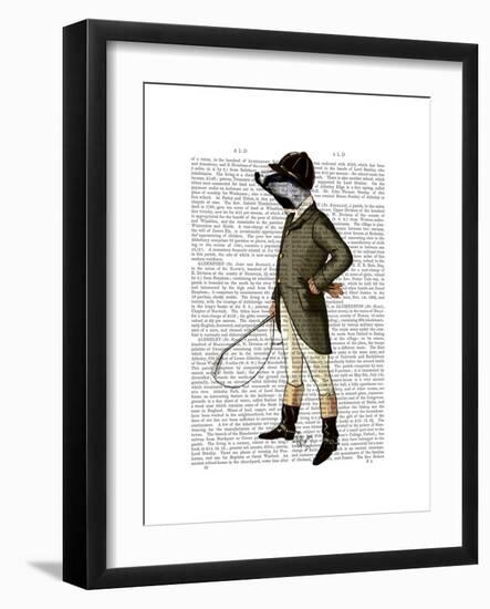 Badger the Rider Full-Fab Funky-Framed Premium Giclee Print