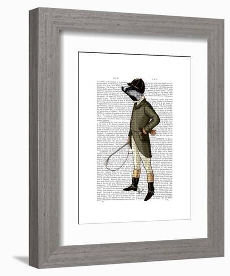 Badger the Rider Full-Fab Funky-Framed Art Print