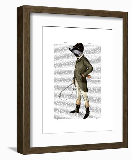 Badger the Rider Full-Fab Funky-Framed Art Print