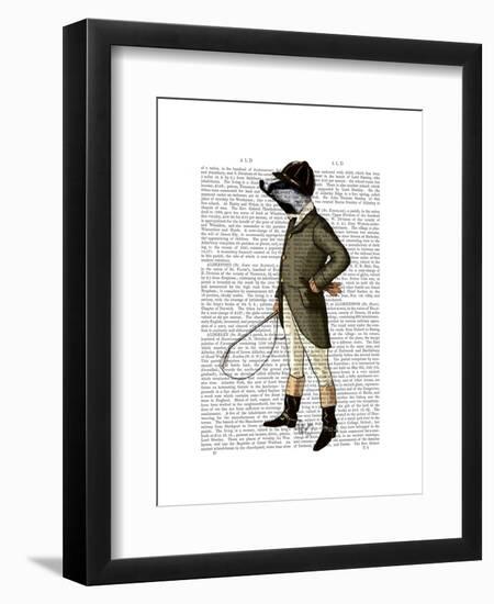 Badger the Rider Full-Fab Funky-Framed Art Print