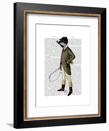 Badger the Rider Full-Fab Funky-Framed Art Print