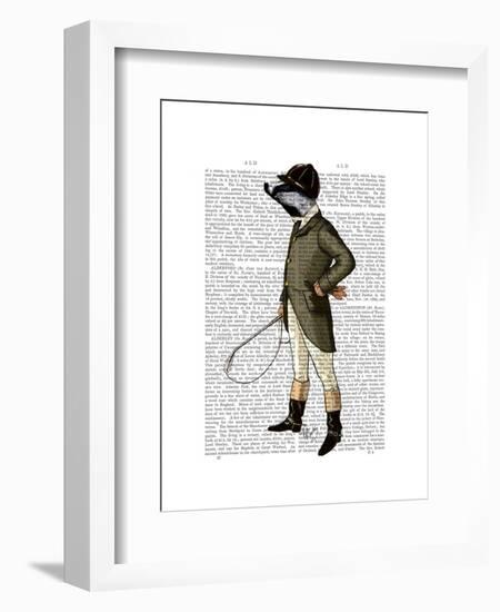 Badger the Rider Full-Fab Funky-Framed Art Print