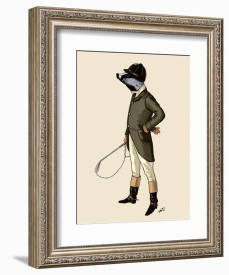 Badger the Rider Full-Fab Funky-Framed Premium Giclee Print