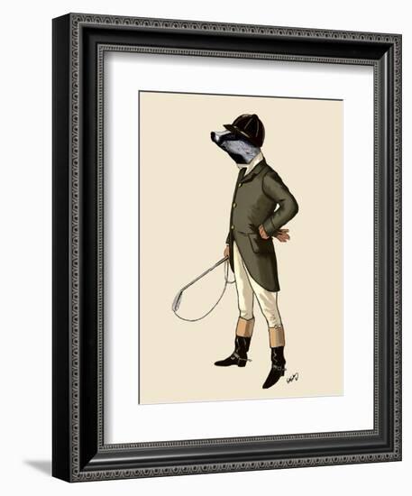 Badger the Rider Full-Fab Funky-Framed Premium Giclee Print