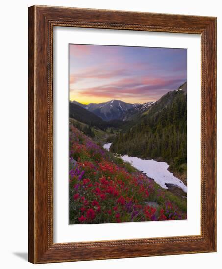 Badger Valley Sunrise, Olympic National Park, Washington, USA-Gary Luhm-Framed Photographic Print