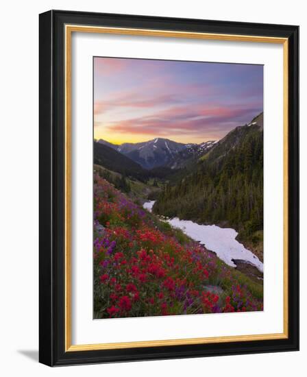 Badger Valley Sunrise, Olympic National Park, Washington, USA-Gary Luhm-Framed Photographic Print