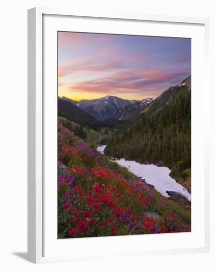 Badger Valley Sunrise, Olympic National Park, Washington, USA-Gary Luhm-Framed Photographic Print