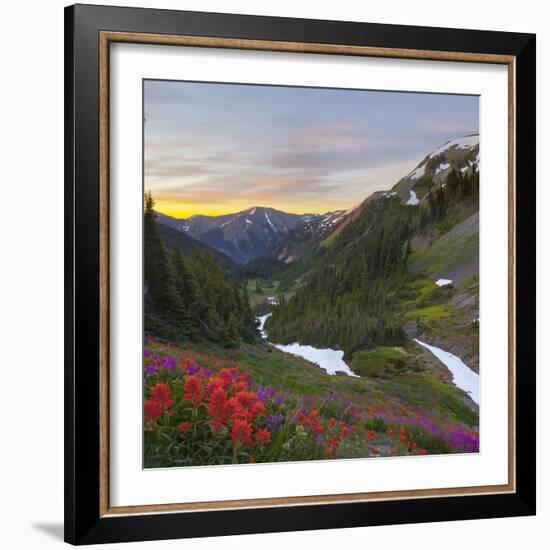 Badger Valley Sunrise, Olympic National Park, Washington, USA-Gary Luhm-Framed Photographic Print