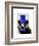 Badger with Blue Top Hat and Moustache-Fab Funky-Framed Art Print