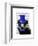 Badger with Blue Top Hat and Moustache-Fab Funky-Framed Art Print